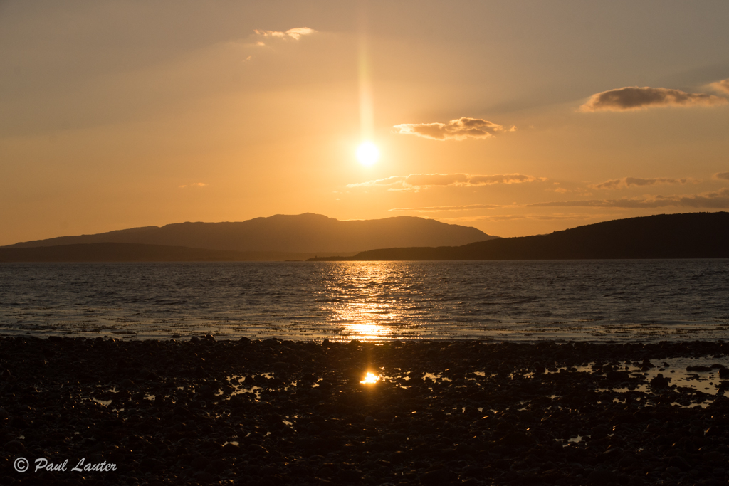 Sunset over North Connel